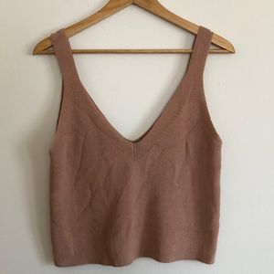 Mauve Knit crop top
